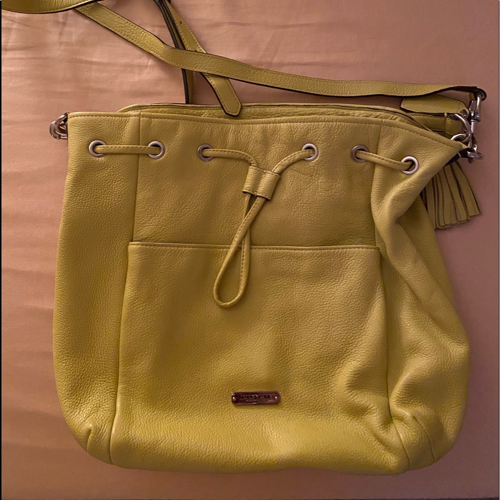 Coach Leather Mustard Bag